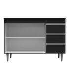 Kit De Cozinha Andréia Balcão 120cm Com Tampo Mdp E Aéreo - A