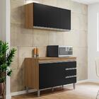 Kit De Cozinha Andréia Balcão 120cm Com Tampo Mdp E Aéreo - A