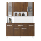 Kit De Cozinha Caribe 8 Portas Branco Malbec Bnn Decor