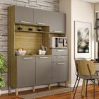 Kit De Cozinha Com 2 Gavetas Ávila Freijó Gris