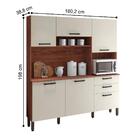 Kit De Cozinha Com 2 Gavetas Cuenca Nogueira Off White