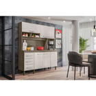 Kit De Cozinha Com 6 Portas E 3 Gavetas 1 60m Mônaco Cor Natu