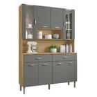Kit De Cozinha Com 8 Portas Turim Freijó Gris