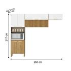 Kit De Cozinha Com 9 Portas Nuremberga Freijó Supremo Ripado