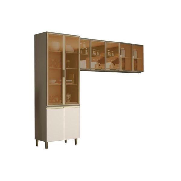 Kit De Cozinha Completa 3 Peças Connect  (2 Armários + 1 Cris