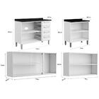 Kit De Cozinha Completa 4 Peças Evidence  (2 Armários + 2 Bal