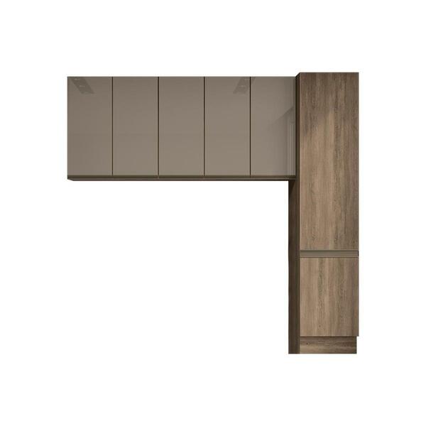 Kit De Cozinha Modulada 3 Peças Maxxi  (2 Armários + 1 Panele