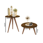 Kit De Duas Mesa Para Sala Retro Natália - Jm3 Móveis Freijo