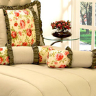 Kit De Edredon Florencia Casal Queen 05 Peças Verde [f101]