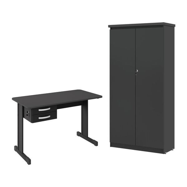 Kit De Escritorio Índia Preto Onix