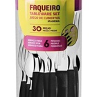 Kit De Faqueiro Ipanema Em Aço Inox 3 Unidades Com 30 Peças