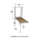 Kit De Ferragens Cama Retrátil Solteiro Vertical - Com Estrad