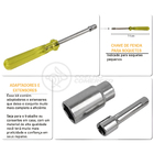 Kit De Ferramentas Chave Catraca Reversível E Soquetes 40 Peç