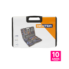 Kit de Ferramentas Dexter Aço Cromo-Vanádio com Maleta 108 Peças