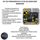 Kit De Ferramentas Maleta C/126 Pcs Uso Profissional Domestic
