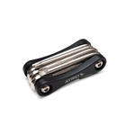 Kit De Ferramentas Multitool 9 Funções Para Bicicleta Preto M