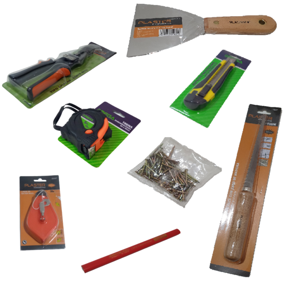 Kit De Ferramentas Para Gesseiro Nº 15 Contém 8 Itens