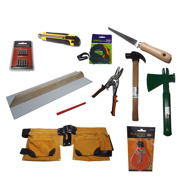 Kit De Ferramentas Para Gesseiro Nº 4