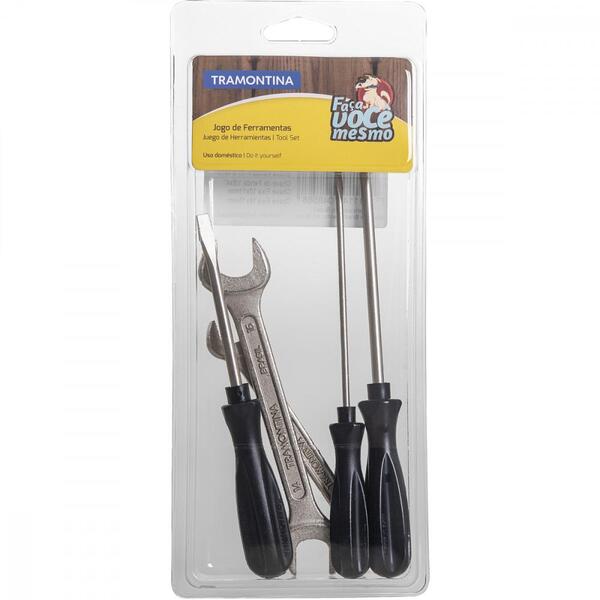 Kit De Ferramentas Tramontina Com Chaves De Fenda E Chaves Fi