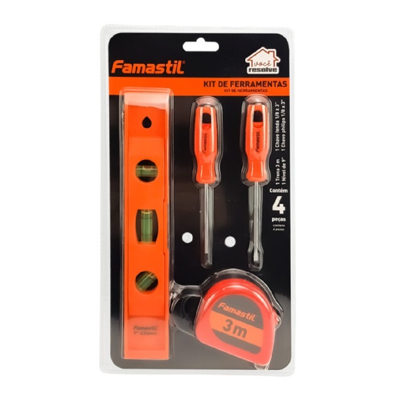 Kit De Ferramentas Você Resolve Famastil 4 Peças 3