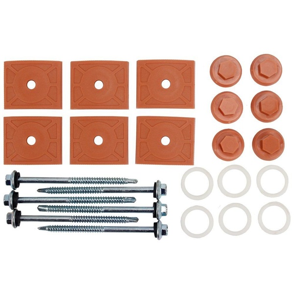 Kit De Fixação E Vedação (com Parafuso) Lux Telhas Terracota