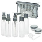 Kit De Frascos Para Viagem Organizada 10 Pçs Com Necessaire C
