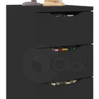 Kit De Gaveteiro Com 3 Gavetas + Mesa Sem Rodinhas Resistente