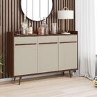 Kit De Home E Aparador Hungria Nogal Off White