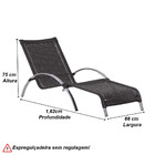 Kit De Jogo De 4 Cadeiras E 2 Espreguiçadeiras Sem Mesa Trama