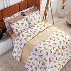 Kit De Lençol Estampado Animal Print Casal Padrão 4 Peças 100