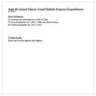 Kit De Lençol Estampado Casal Padrão Escandinavo 4 Peças 160