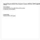 Kit De Lençol Solteiro 2 Peças Cinza Nevoa 100% Algodão 200 F