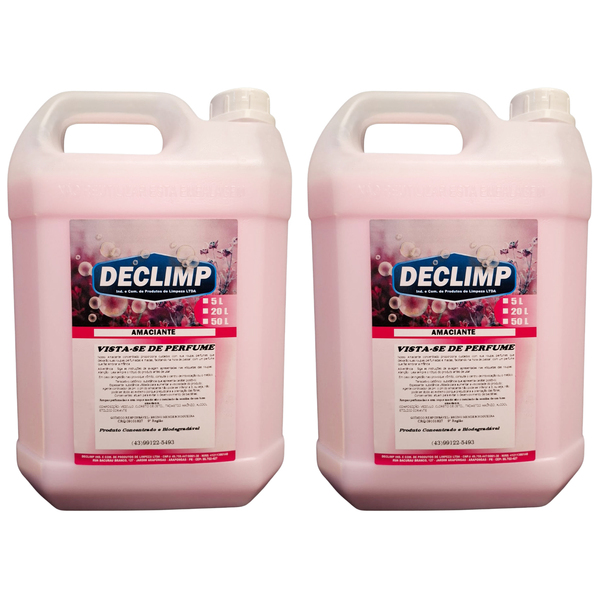 Kit De Limpeza De Roupas 2 Amaciante Galão 5l Declimp