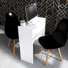 Kit De Manicure Mesa Branca + 2 Eames Eiffelcadeiras Preta