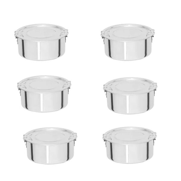 Kit De Marmita Redonda De Alimento 1 2 Litros (06 Unid)