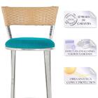 Kit De Mesa Bistrô Com Tampo De Vidro Redondo 4 Banquetas Em