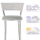 Kit De Mesa Bistrô Com Tampo De Vidro Redondo 4 Banquetas Em