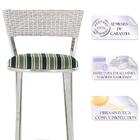 Kit De Mesa Bistrô Com Tampo De Vidro Redondo 4 Banquetas Em