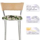 Kit De Mesa Bistrô Com Tampo De Vidro Redondo 4 Banquetas Em