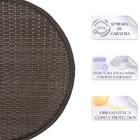 Kit De Mesa Com 4 Cadeiras Em Aluminio E Fibra (cadeiras Colo