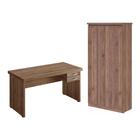 Kit De Mesa E Armario Beta Noce