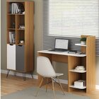 Kit De Móveis Para Escritório Escrivaninha Link Com Estante E