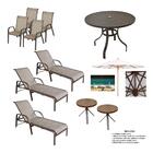 Kit De Piscina, Móveis Para Área Externa Alumínio Tela Slin