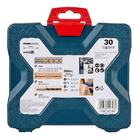 Kit De Pontas E Brocas Titânio Bosch X-line Azul 30 Peças