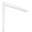 Kit de Porta de Correr com Folha de Porta Lisa Madeira Pintura UV Branco 2,10x0,70m e Trilho em Laca Branco Artens