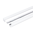 Kit de Porta de Correr com Folha de Porta Lisa Madeira Pintura UV Branco 2,10x0,92m e Trilho em Laca Branco Artens