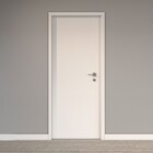 Kit de Porta de Giro Lisa Madeira Colméia Branco Max Direito Eucaplac 210x90cm Eucatex