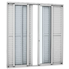 Kit de Porta Montada Balcão Lisa de Alumínio 2,16x2,00m Sasazaki