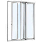 Kit de Porta Montada de Correr Lisa de Alumínio 2,16x1,60m Sasazaki