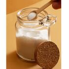 Kit De Pote De Vidro Com Tampa De Rolha Colher Bambu 6 Unidad